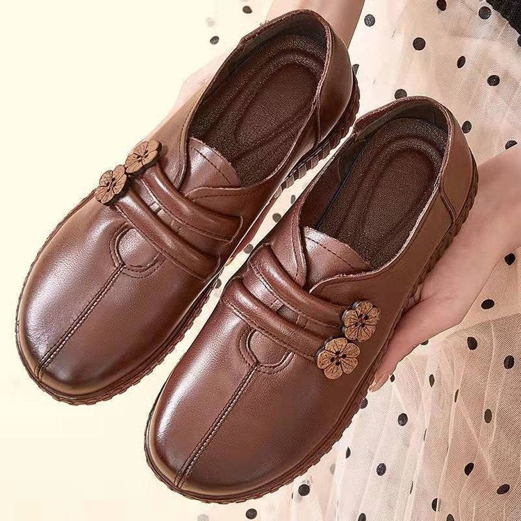 Chaussures en cuir à fond souple