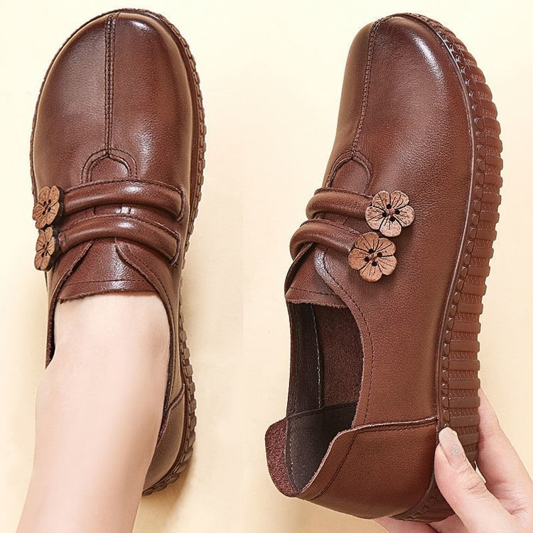 Chaussures en cuir à fond souple