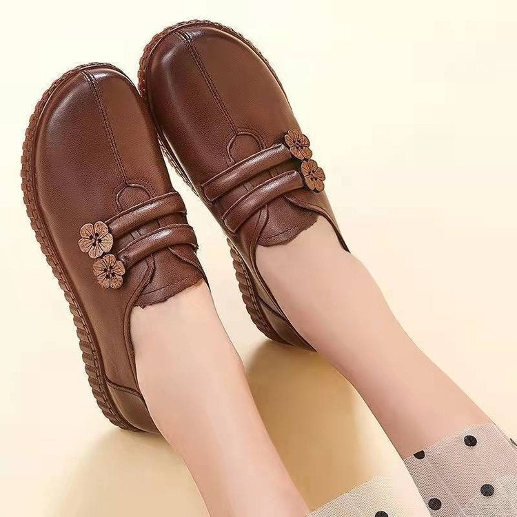 Chaussures en cuir à fond souple