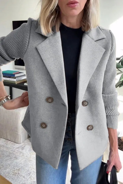 Manteau en laine décontracté