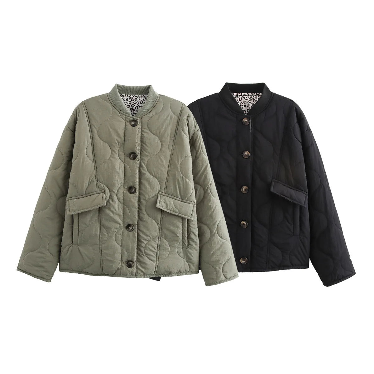 Veste imprimé léopard pour femme, à la mode