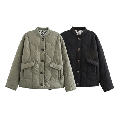 Veste imprimé léopard pour femme, à la mode