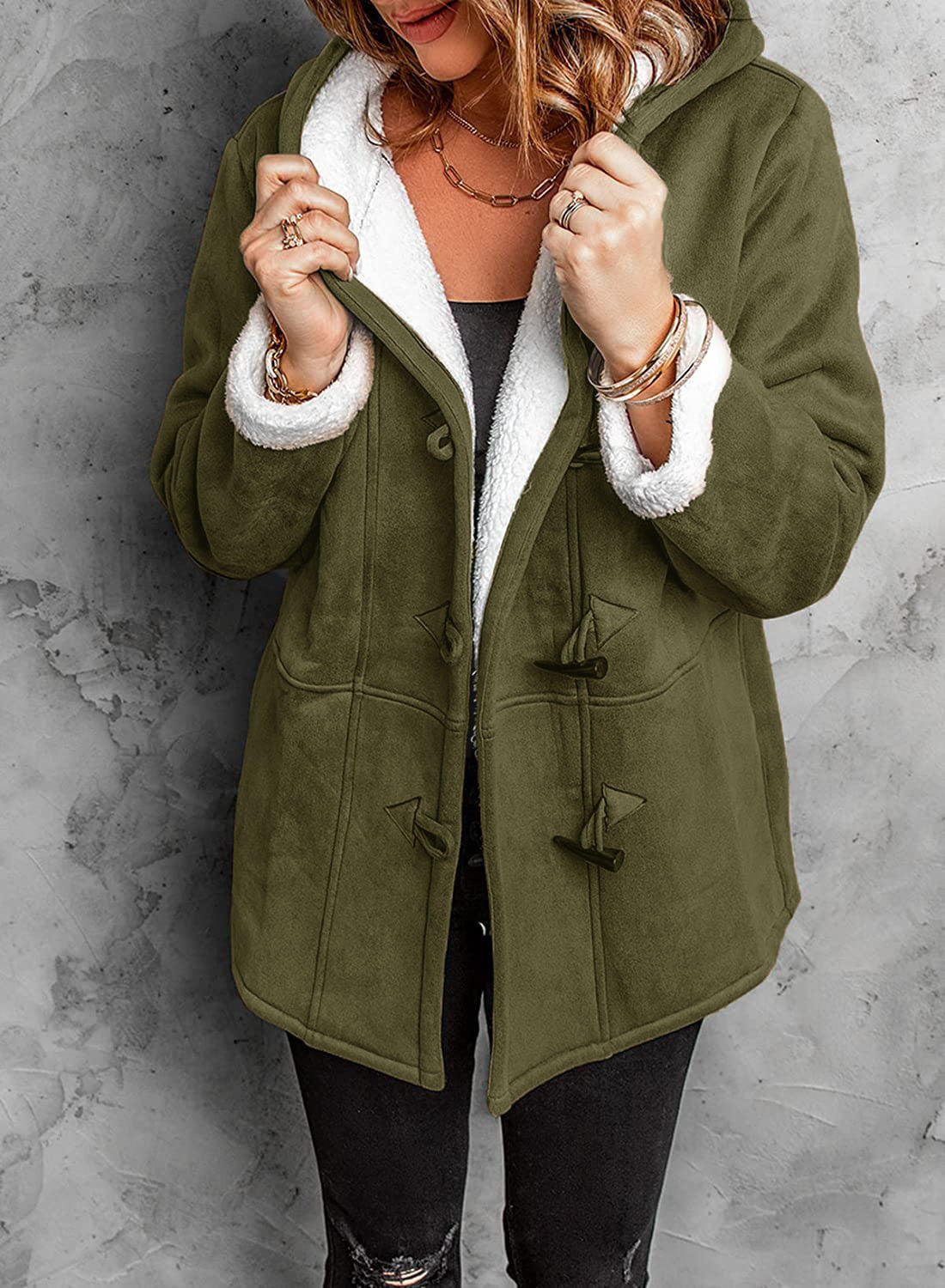 Manteau coupe-vent mi-long pour femme